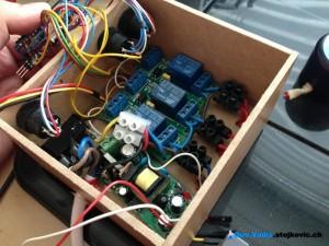 Control unit - relays, power regulator and switches